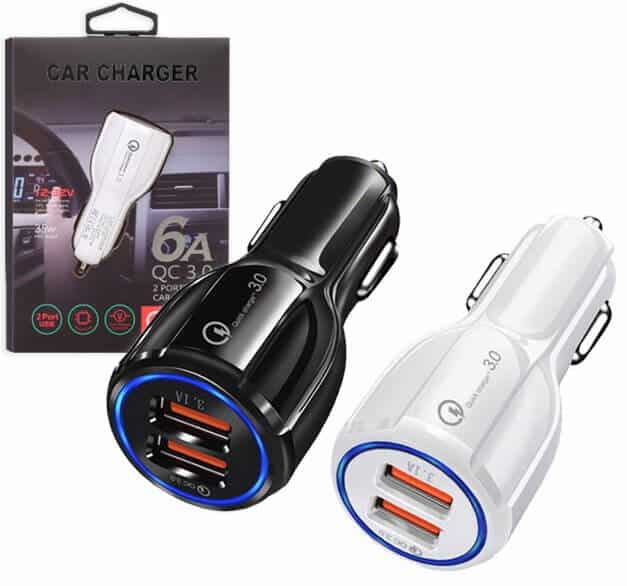 QC3.0 35W 2 USB Ports 6A Fast Charging Car Charger Quick Charge Mobile Phone Charger for iPhone Samsung Nokia Oppo Moto Google QC3.0 35W 2 USB Ports 6A Fast Charging Car Charger Quick Charge Mobile Phone Charger for iPhone Samsung Nokia Oppo Moto Google